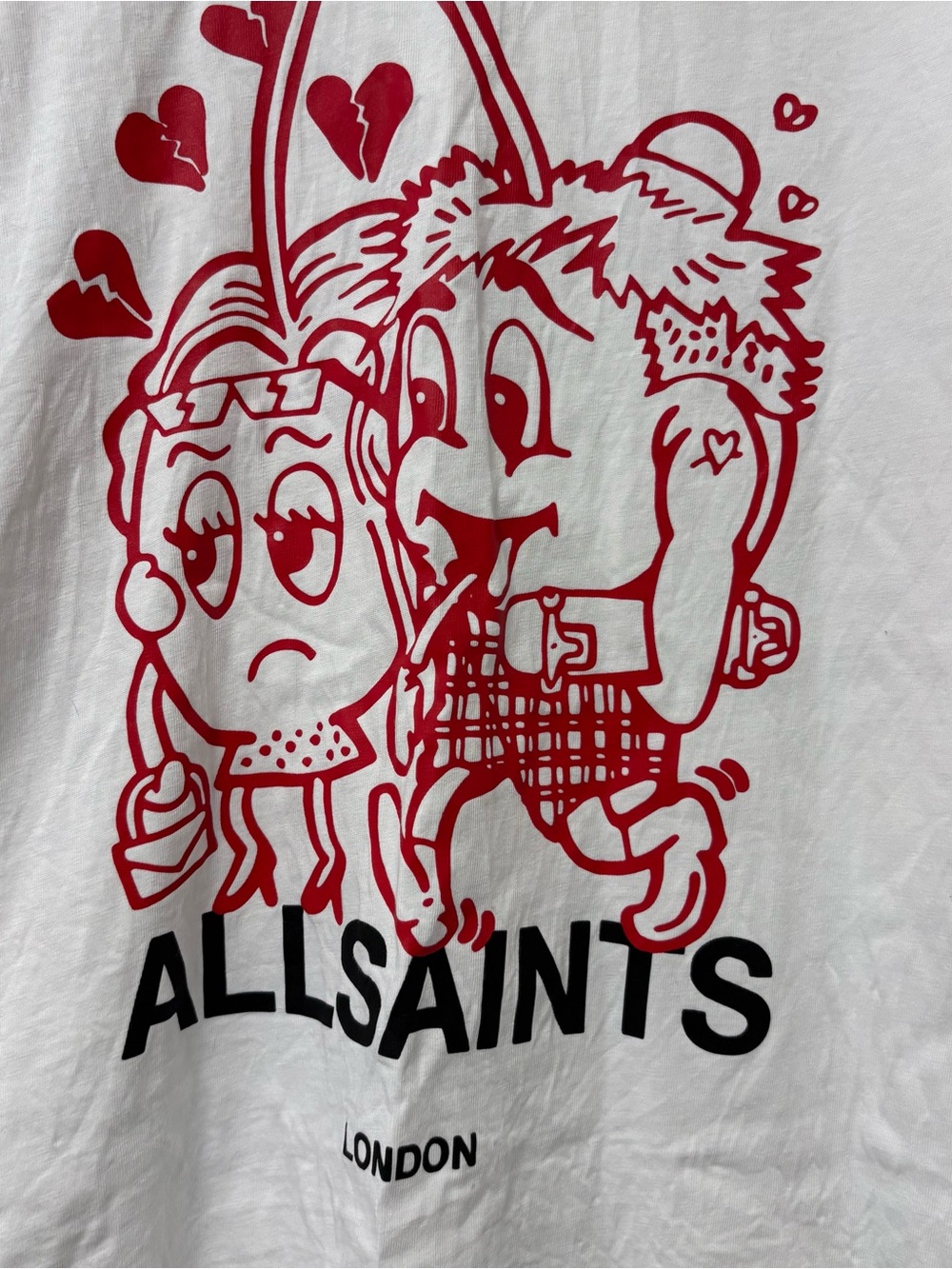 ALLSAINTS Graphic cherry breakup tshirt - Picture 6 of 16